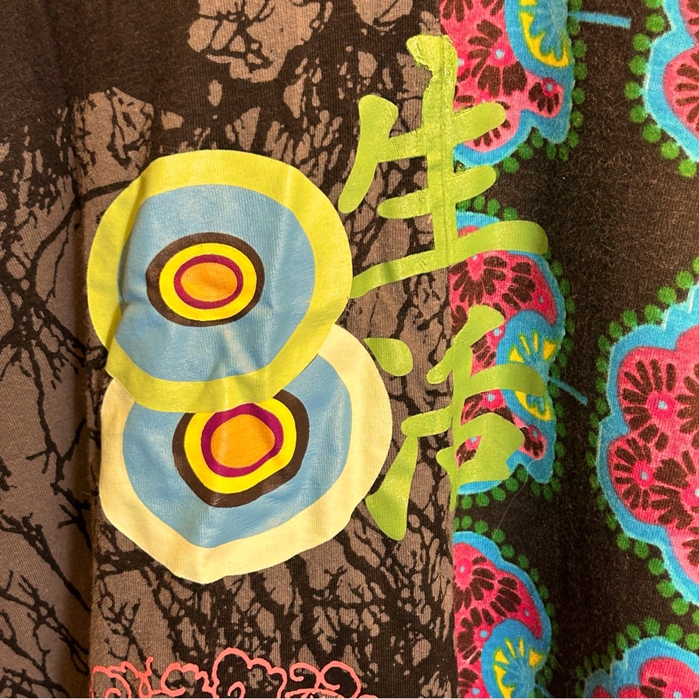 Vibrant Desigual midi dress with embroidered details, size L - Picture 4 of 9